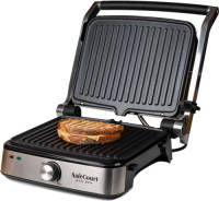 Safecourt Kitchen Contactgrill Compact Cg200 - Tosti Apparaat - Grill Apparaat - Uitneembare Platen - Rvs