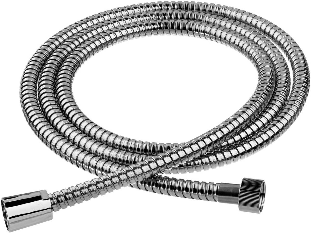 5five Badkamer Rvs Zilver Metalen Doucheslang Van 200 Cm Met Aansluitingen - Doucheslangen