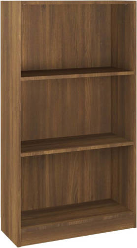 VidaXL Boekenkast 60x24x109 Cm Bewerkt Hout Bruineikenkleurig