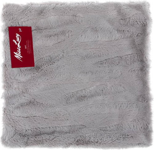 Miss Lucy - Soft - Kussenhoes - Kussensloop - Sierkussen - Sierkussenhoes - 40 X 40 Cm - Licht Grijs