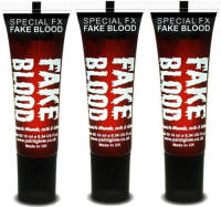 Paint glow Set Van 3x Stuks Nep Bloed Schmink/make Up Tube 13 Ml - Schmink