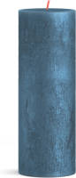 Bolsius Stompkaars Shimmer Blue - Ø68 Mm - Hoogte 19 Cm - Blauw - 85 Branduren