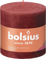 Bolsius Stompkaars Delicate Red Ø100 Mm - Hoogte 10 Cm - Rood - 62 Branduren