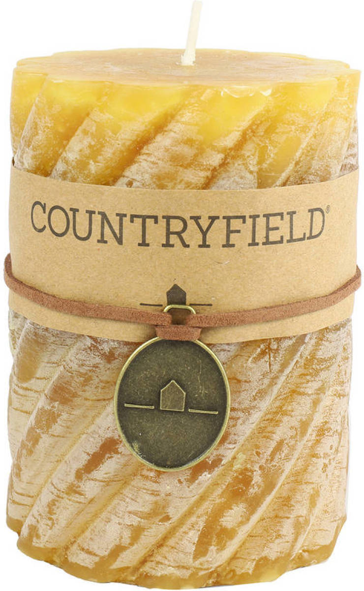 Countryfield Stompkaars Met Ribbel Amber Ø7 Cm Hoogte 15 Cm