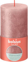 Bolsius Stompkaars Shimmer Pink - Ø68 Mm - Hoogte 13 Cm - Roze - 60 Branduren
