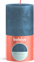 Bolsius Stompkaars Shimmer Blue - Ø68 Mm - Hoogte 13 Cm - Blauw - 60 Branduren