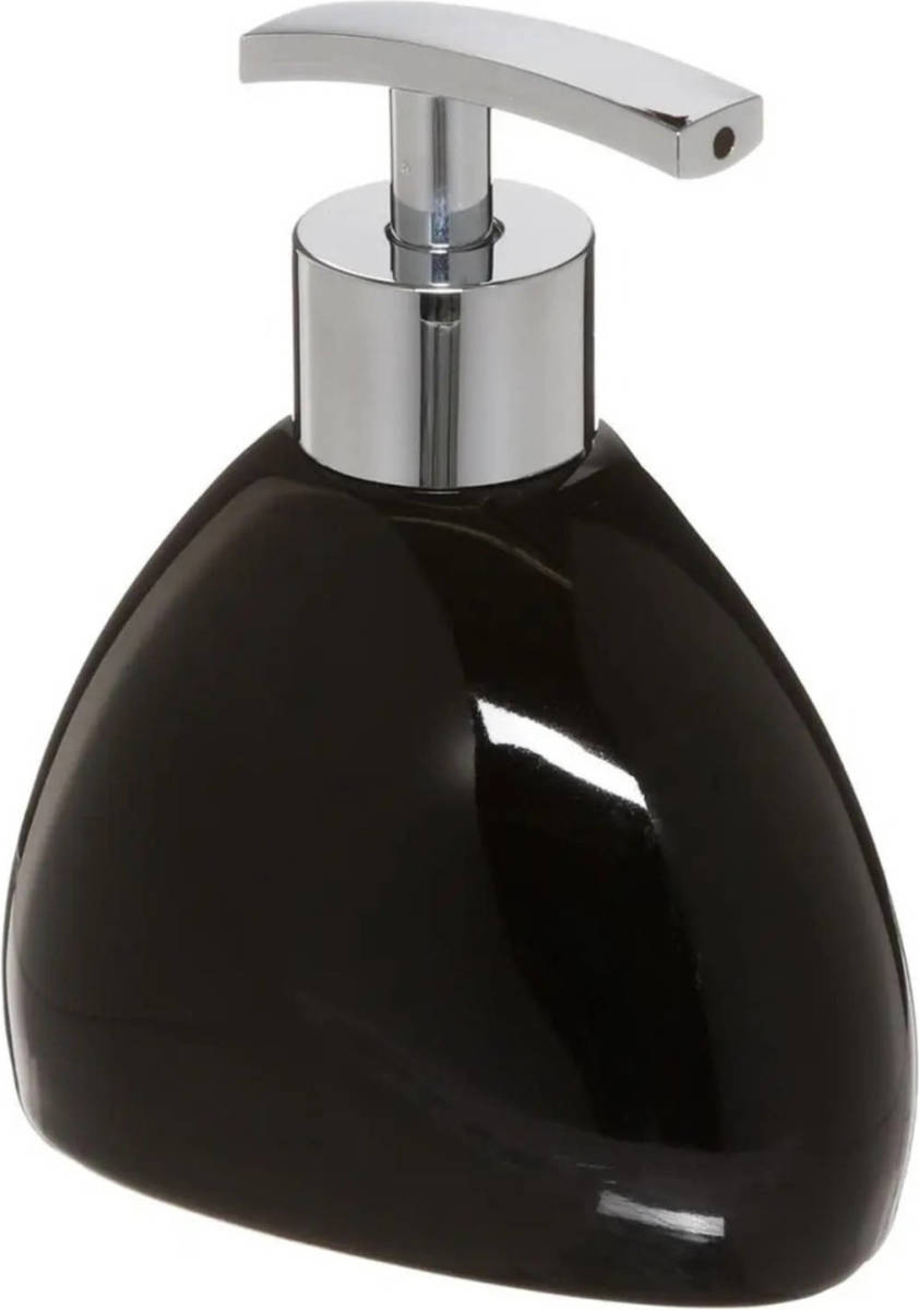 5five Zeeppompje/zeepdispenser Van Keramiek - Zwart - 300 Ml - Zeeppompjes