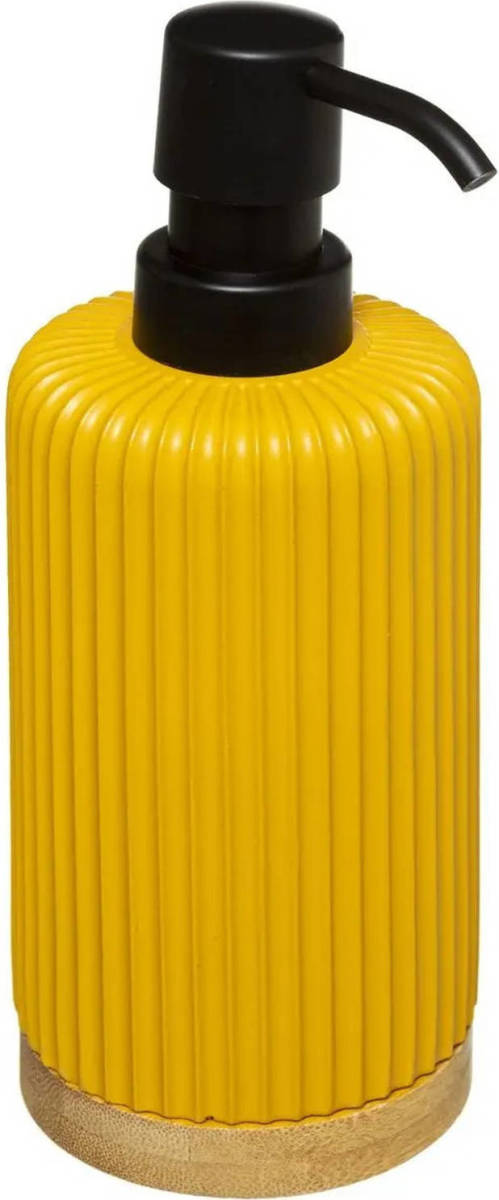 5five Zeeppompje/zeepdispenser Van Kunststeen - Geel - 270 Ml - Zeeppompjes