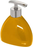 5five Zeeppompje/zeepdispenser Van Keramiek - Mosterd Geel - 300 Ml - Zeeppompjes