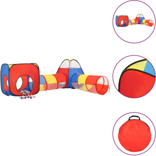 VidaXL Kinderspeeltent Met 250 Ballen 190x264x90 Cm Meerkleurig