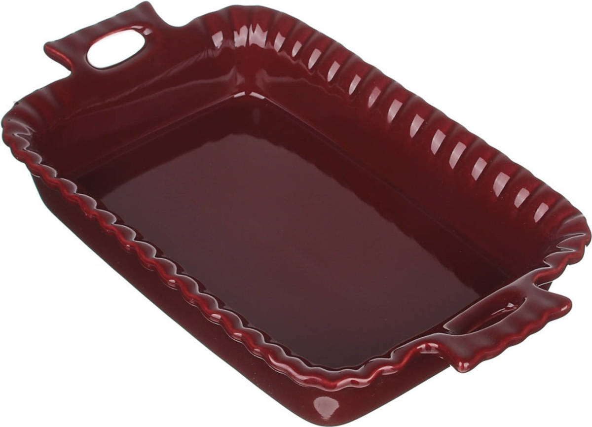 Millimi Keramische Ovenschaal - Saladeschaal - 28 X 16 Cm - Rood