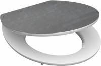 SCHÜTTE Toiletbril Met Soft-close Black Stone Mdf Hoogglans