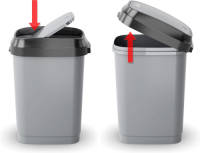 Kis Dual Swing Prullenbak - 20l - Zwart