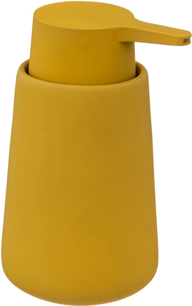 5five Zeeppompje/zeepdispenser Van Keramiek - Mosterd Geel - 250 Ml - Zeeppompjes