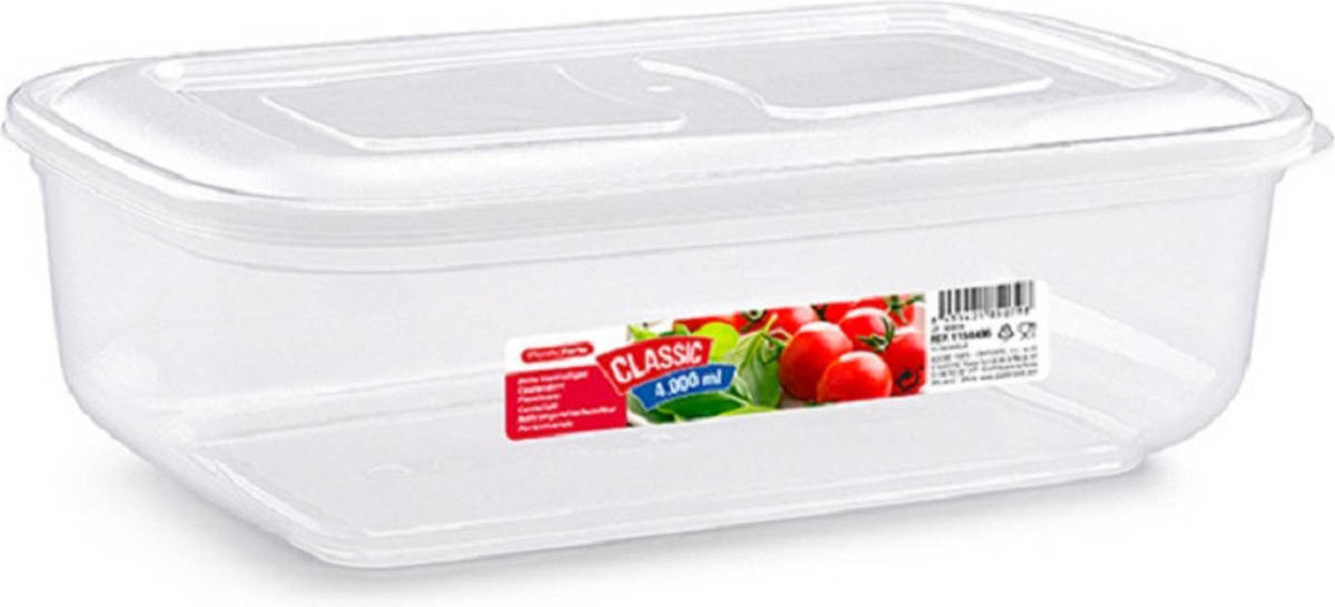 Forte Plastics Vershoudbakje Voor Vriezer En Magnetron - 4l - Kunststof - Vershoudbakjes