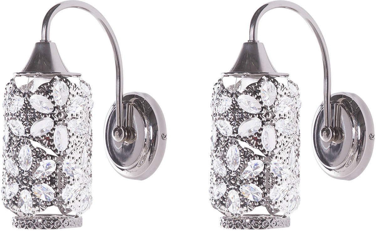 Beliani Sysola - Muurlamp-zilver-metaal
