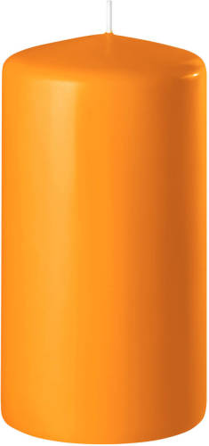 Enlightening Candles 1x Oranje Cilinderkaars/stompkaars 6 X 10 Cm 36 Branduren - Stompkaarsen