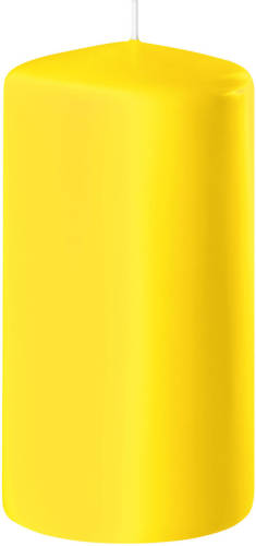 Enlightening Candles 1x Gele Cilinderkaars/stompkaars 6 X 12 Cm 45 Branduren - Stompkaarsen