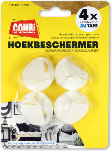 Combi-Label Hoekbeschermer Rond Transparant - Zelfklevend 3m