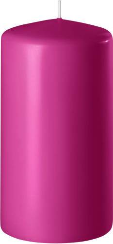 Enlightening Candles 1x Fuchsia Roze Cilinderkaars/stompkaars 6 X 15 Cm 58 Branduren - Stompkaarsen