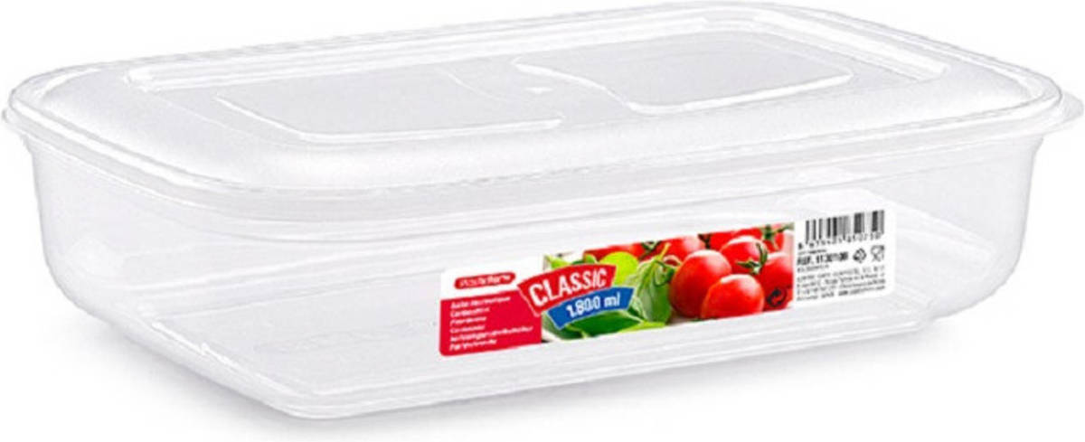 Forte Plastics Vershoudbakje Voor Vriezer En Magnetron - 1,8l - Kunststof - Vershoudbakjes
