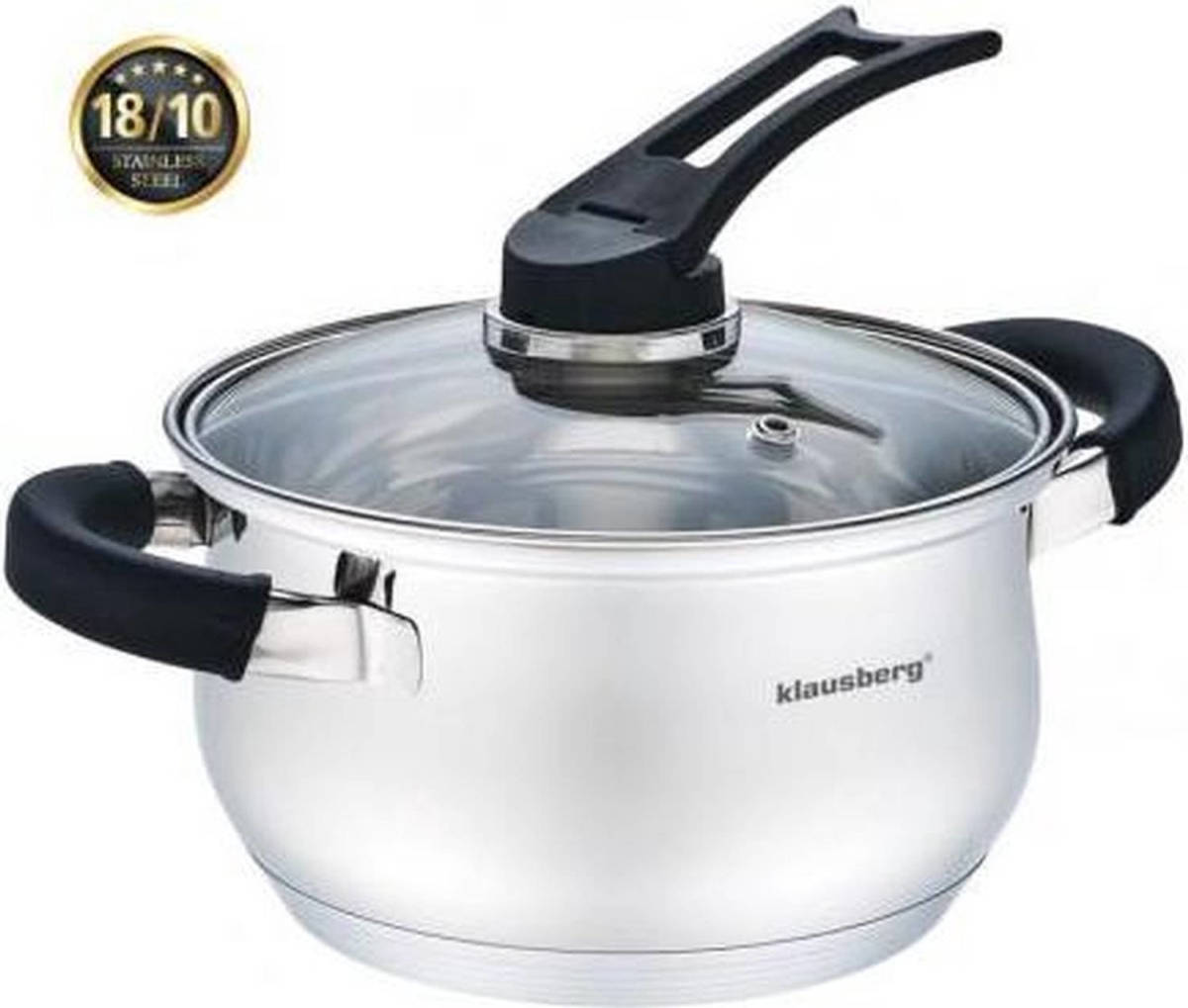 Klausberg Kb-7220 Kookpan - 1,6l - Rvs - Alle Warmtebronnen