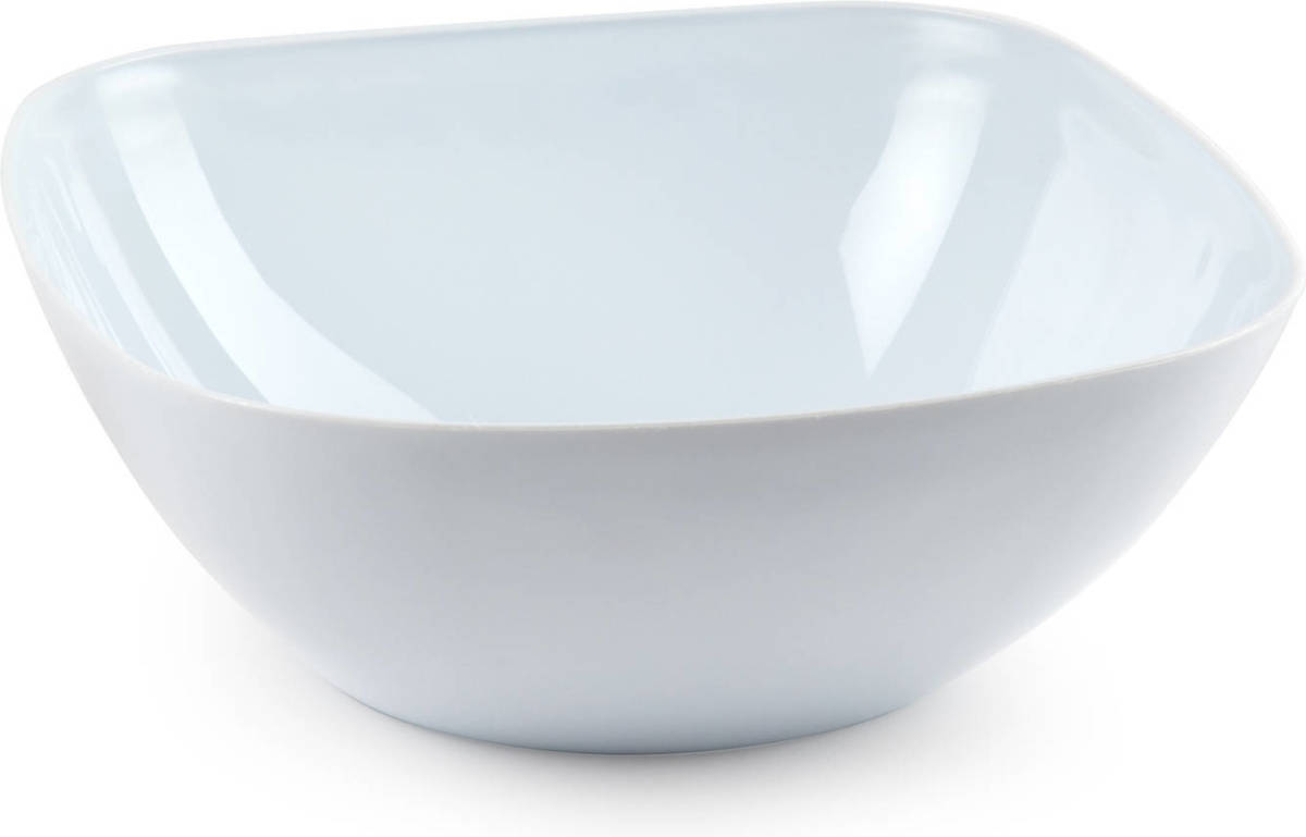 Forte Plastics Serveer/tapas Schaal Vierkant - Wit - 24 X 9 Cm - Kunststof - Feestschaaltjes