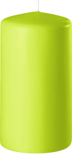 Enlightening Candles 1x Lime Groene Cilinderkaars/stompkaars 6 X 10 Cm 36 Branduren - Stompkaarsen