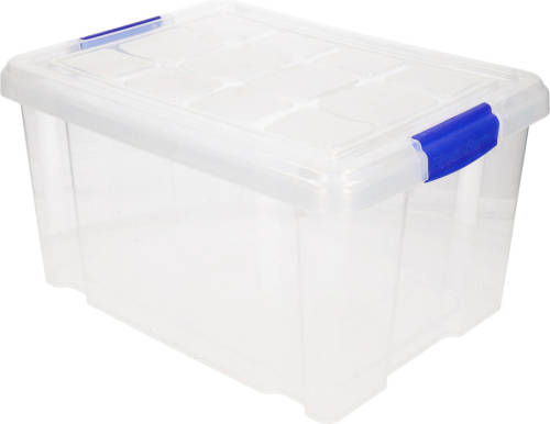 Forte Plastics Opbergbox Met Deksel - 5 Liter - Transparant - Kunststof - Opbergbox