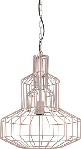 Light & Living - Hanglamp Fynn - 40x40x47 - Bruin