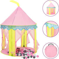 VidaXL Kinderspeeltent Met 250 Ballen 100x100x127 Cm Roze