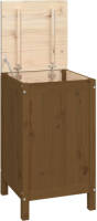 VidaXL Wasmand 44x44x76 Cm Massief Grenenhout Honingbruin