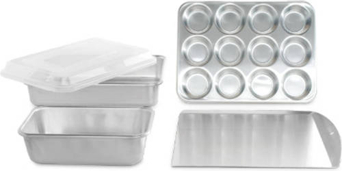 Nordic Ware - Bakvormen, Set Van 5 Stuks, Aluminium - Nordic Ware Naturals