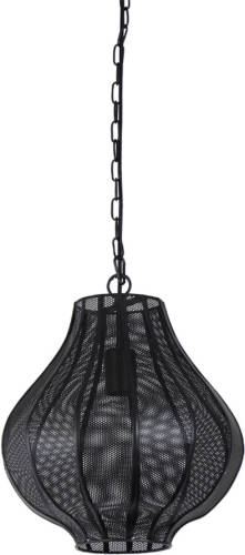 Light & Living - Hanglamp Micha - 30.5x30.5x36.5 - Zwart