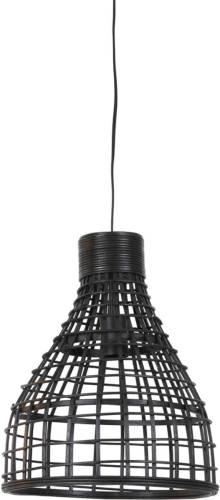 Light & Living - Hanglamp Puerto - 34x34x41.5 - Zwart