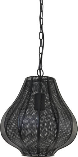 Light & Living - Hanglamp Micha - 27x27x33 - Zwart