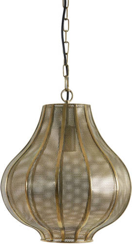 Light & Living - Hanglamp Micha - 30.5x30.5x36.5 - Goud