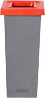 Plafor Fit Prullenbak - 53l - Recycling - Rood