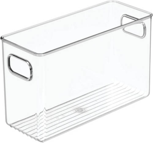 iDesign - Opbergbox Met Handvat, 25.4 X 9.9 X 15.5 Cm, Kunststof, Transparant - iDesign Linus