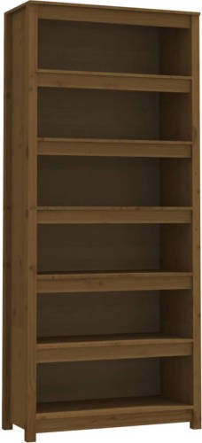 VidaXL Boekenkast 80x35x183 Cm Massief Grenenhout Honingbruin