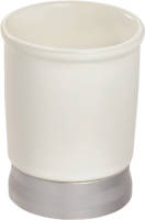 iDesign - Badkamer Drinkbeker, Keramiek/kunststof, Wit - iDesign Bexley