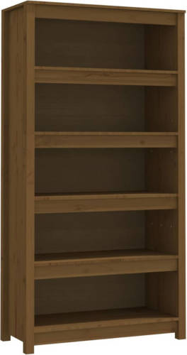 VidaXL Boekenkast 80x35x154 Cm Massief Grenenhout Honingbruin