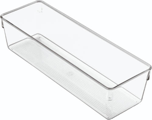 iDesign - Ladenkast Organiser, Klein, 10 X 30,5 X 7,5 Cm, Kunststof, Transparant - iDesign Linus