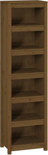 VidaXL Boekenkast 50x35x183 Cm Massief Grenenhout Honingbruin