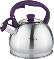 KINGHOFF Klausberg Kb-7043 Fluitketel - 1,8l - Rvs - Alle Warmtebronnen - Paars
