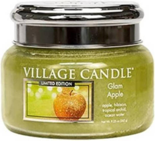 Village Candle Geurkaars Glam Apple 9,5 Cm Wax Lichtgroen