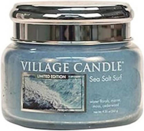 Village Candle Kaars Sea Salt Surf 9,5 X 8 Cm Wax Blauw