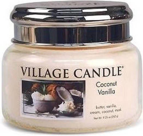 Village Candle Village Geurkaars Coconut Vanilla Boter Vanille Room Kokos Musk - Small Jar