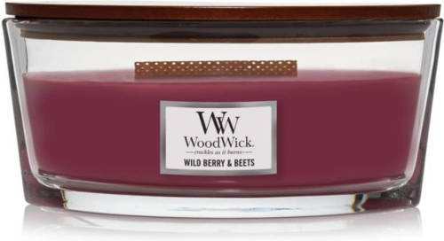 Woodwick - Ellipse Hearthwick Flame Geurkaars - Wild Berry & Beets - Tot 50 Branduren