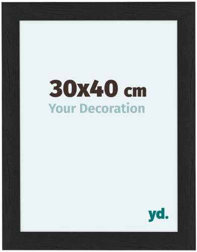 Your Decoration Como Mdf Fotolijst 30x40cm Zwart Houtnerf